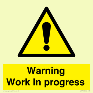 Warning Work in progress